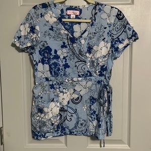 Koi scrub top